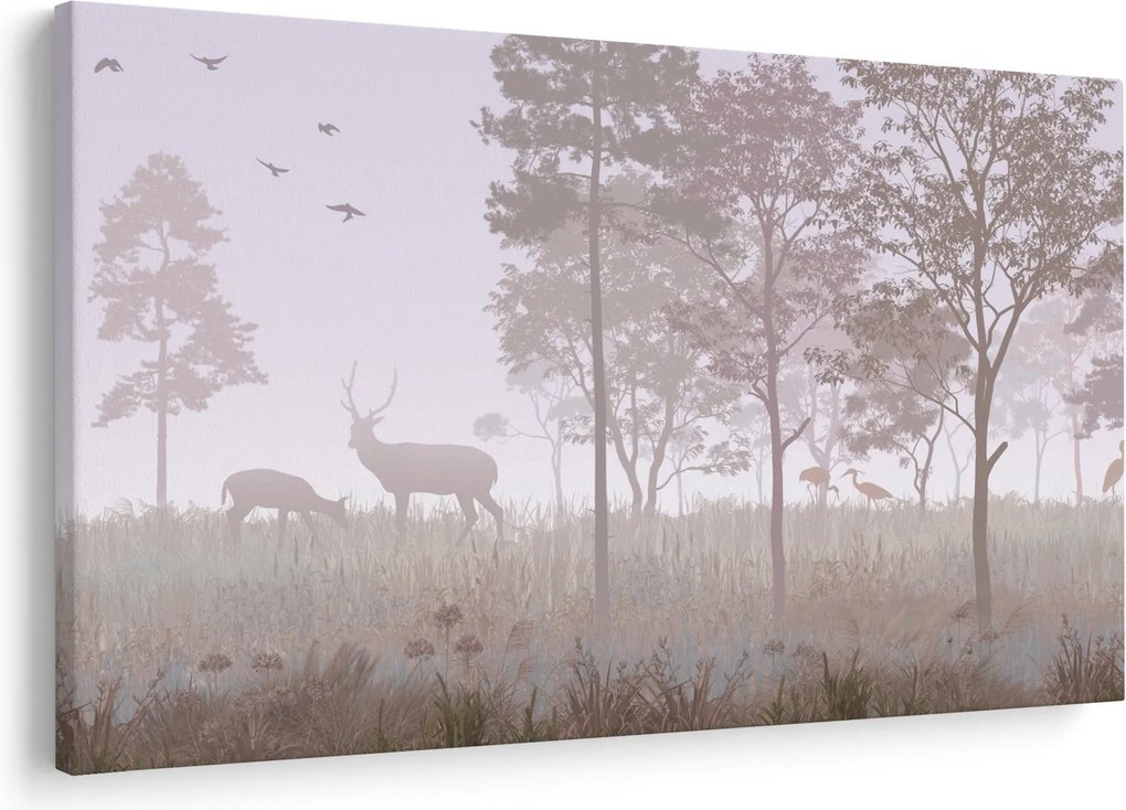 Kép - Monokróm erdő (90x60 cm)