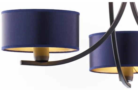 Jupiter 2099 - láncos csillár ARTHUR 3xE27/15W/230V kék/fekete