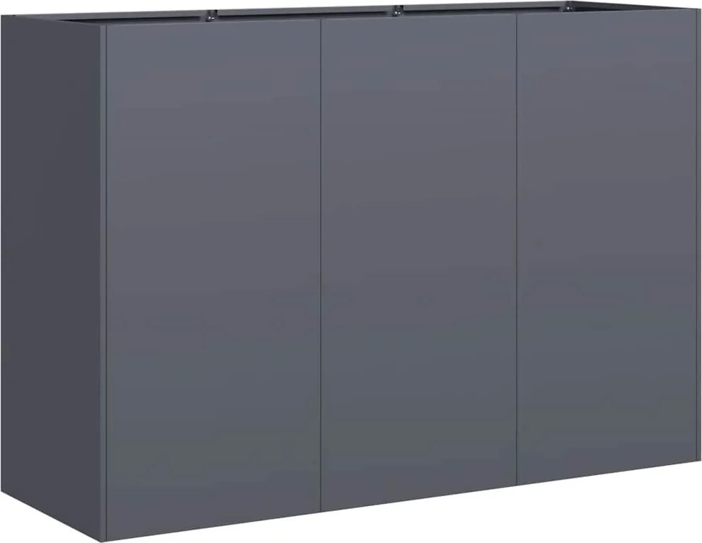 vidaXL növénytartó antracitszürke 120x40x80 cm hidegen hengerelt acél