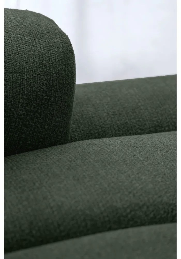 Sötétzöld sarokkanapé (jobb oldali-heverő résszel) Shell – Miuform