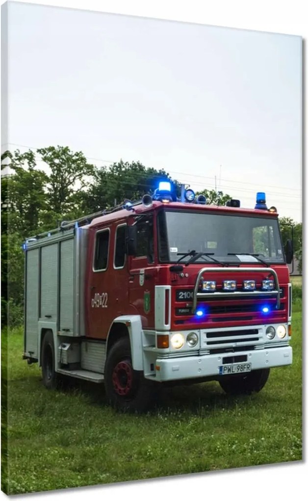 Vászonkép 50x70 Tűzoltóautó