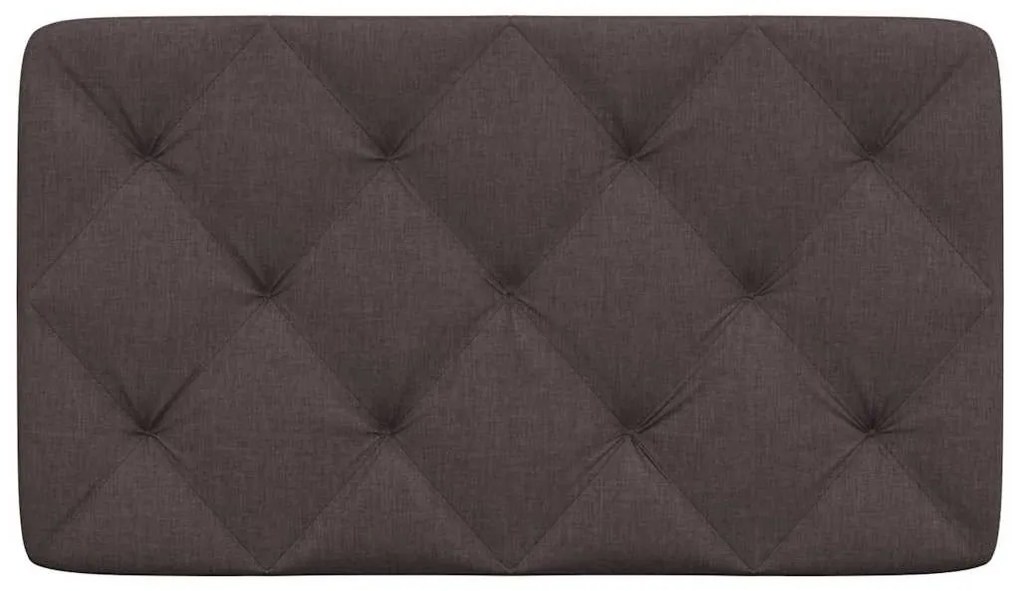 sötétbarna szövet fejtámla párna 90 cm