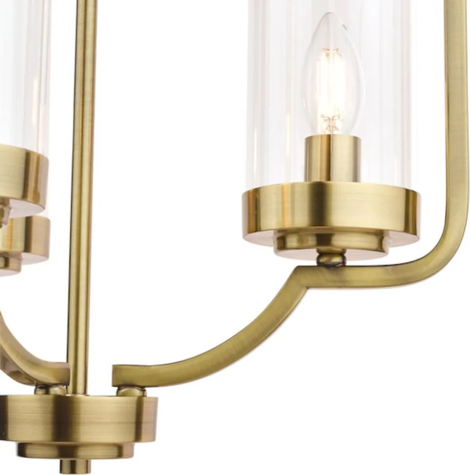 LAURA ASHLEY 3732584-Q JOSEPH Klasszikus Függesztett Lámpa Antik Sárgaréz E14 IP20