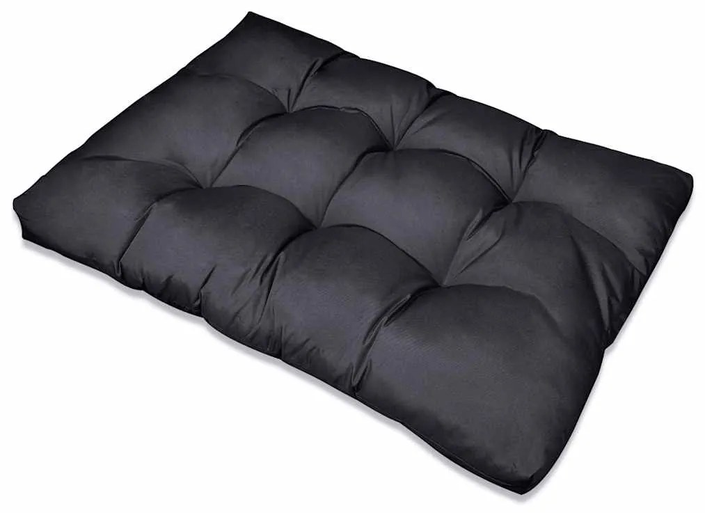 Pallet Sofa Párna 13 pcs Fekete 120 x 80 x 10 cm szövet