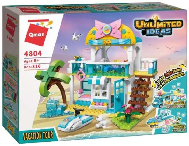 QMAN 4804 3AZ1-ben Tengerparti Villa, Fagyiskocsi, Luxusjacht