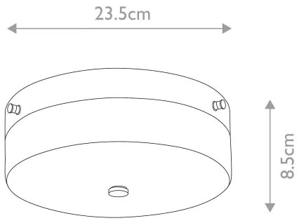 Elstead TAMAR-F-M-PG-LED Fürdőszobai mennyezeti lámpa TAMAR 1xGX53/5,7W/230V IP44