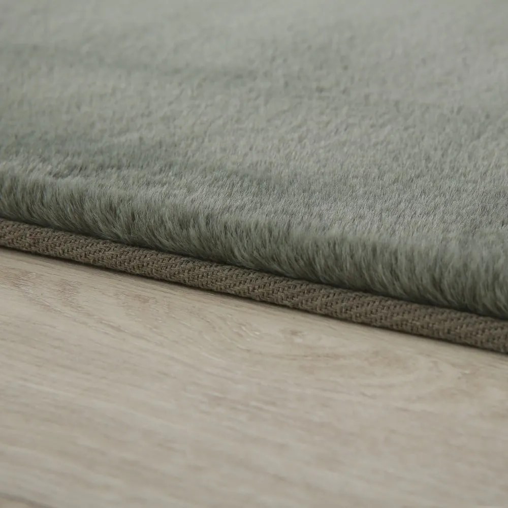 Zöld mosható kerek szőnyeg ø 120 cm Pouffy – Ayyildiz Carpets