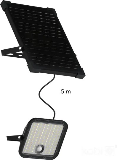 LED kültéri napelemes reflektor szenzorral LED/30W/6,4V IP65 3000/4000K
