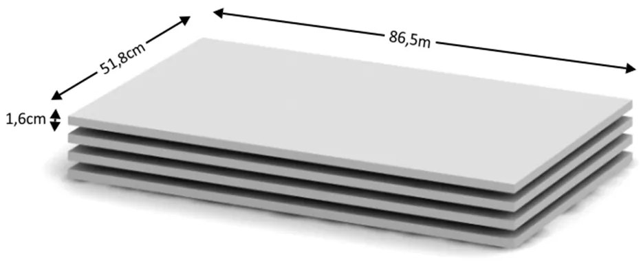 Polc 4 db. Borina (fehér) . 1063815