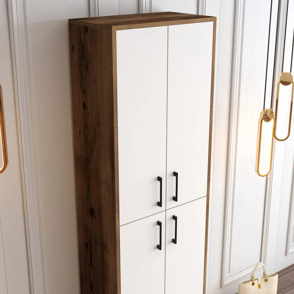 Berlin A - Walnut, White