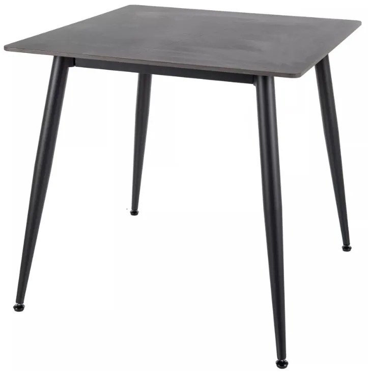 Étkezőasztal RION 80x80 cm kerámialappal, fekete márvány