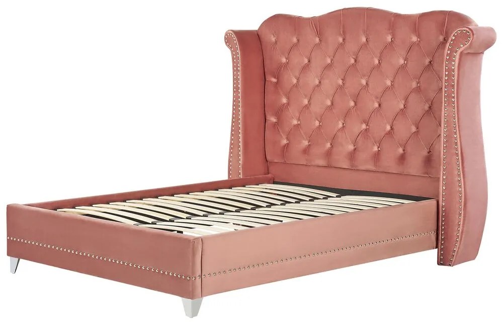 Franciaágy 160 cm Batil (szürke) (ágyráccsal) (tárolóhellyel). 1077848