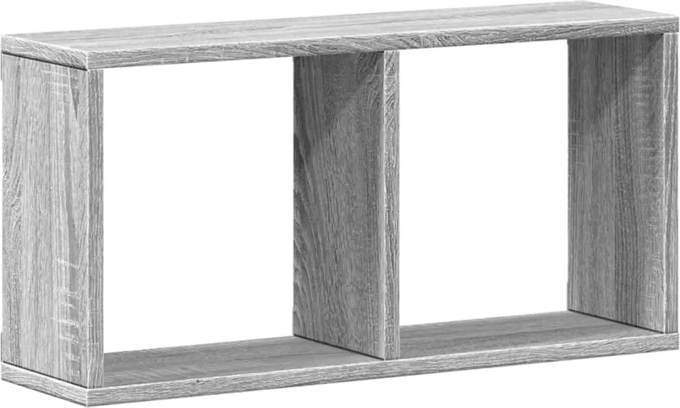vidaXL szürke sonoma színű szerelt fa faliszekrény 60 x 16 x 30 cm
