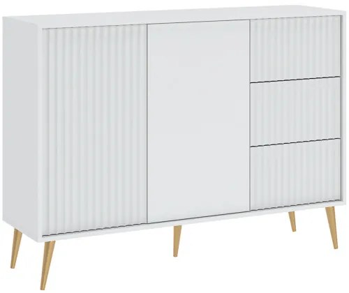 BARCELONA Komód Fehér Színben. 135 cm.