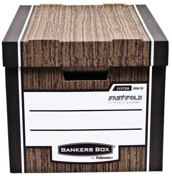 Irattartó Fellowes Bankers Box Woodgrain 2 db / csomag, kék