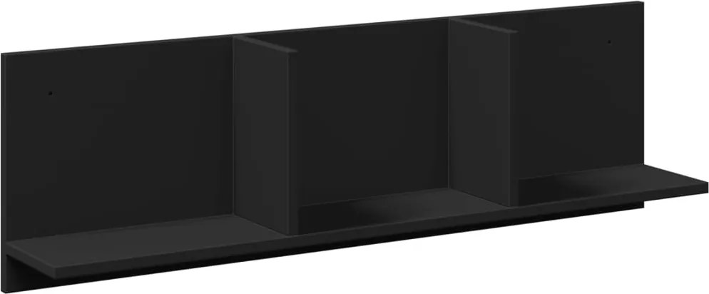 vidaXL fekete szerelt fa faliszekrény 100 x 16,5 x 30 cm