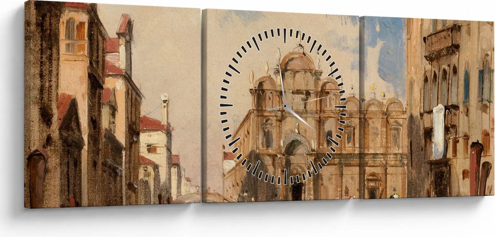 Kép - Jules-Romain Joyant, The Scuola di San Marco, Venice, reprodukciók (órával) (90x30 cm)