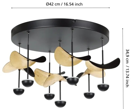 Eglo 390411 - LED Dimmelhető mennyezeti lámpa DRACERA 7xLED/2,3W/230V 3000K