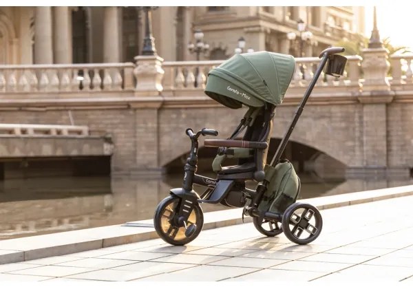 QPlay - 7 az 1-ben COMFO MAX gyerek tricikli, zöld