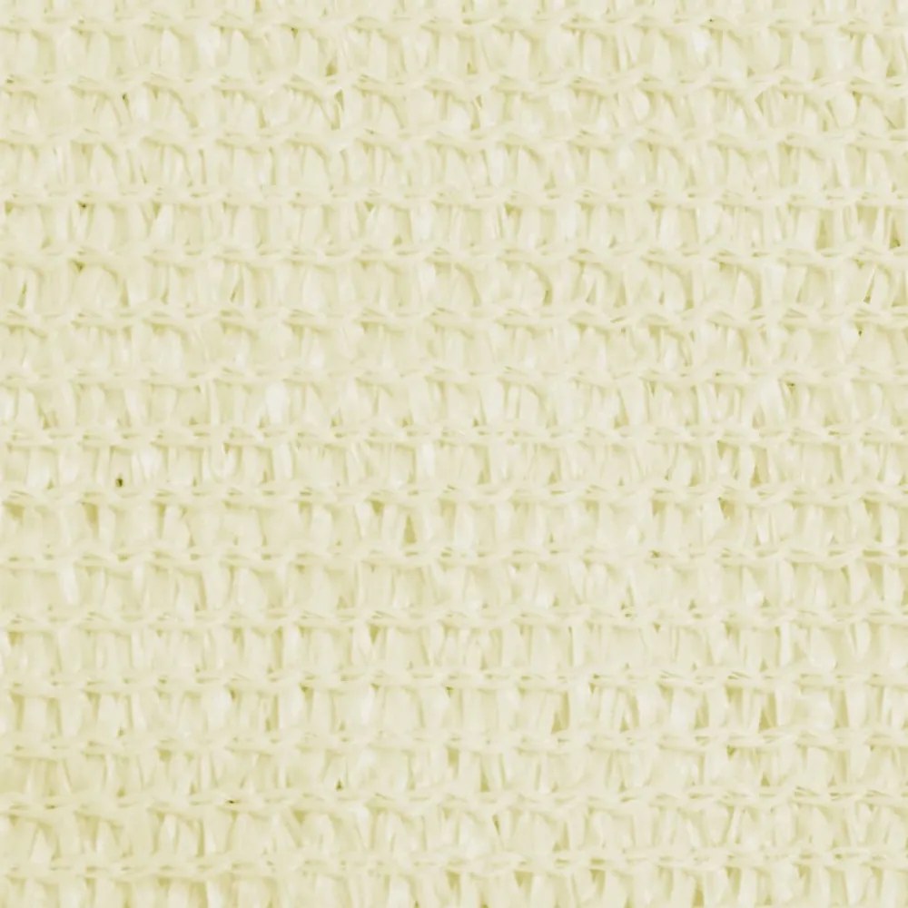 krémszínű HDPE napvitorla 160 g/m² 4,5 x 4,5 x 4,5 m