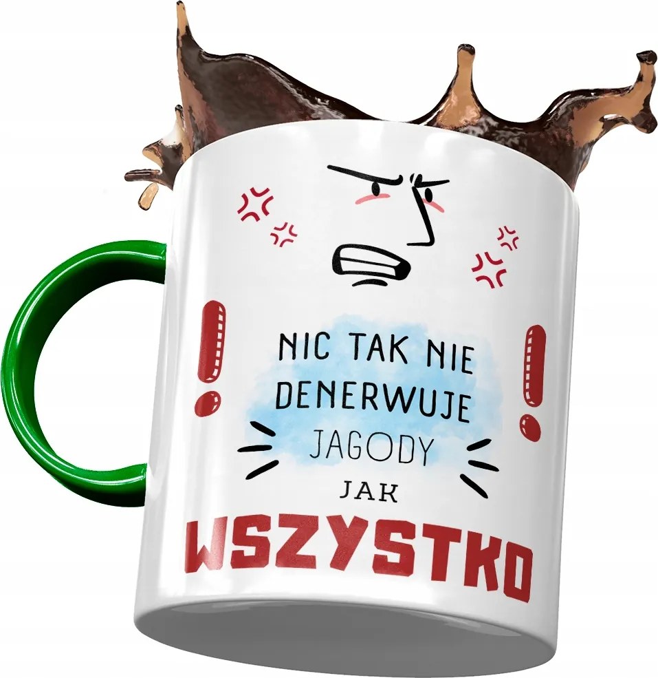 Zöld Bögre Bogyó Feleség Barátnő Ajándék Nyomtatott Fotóval