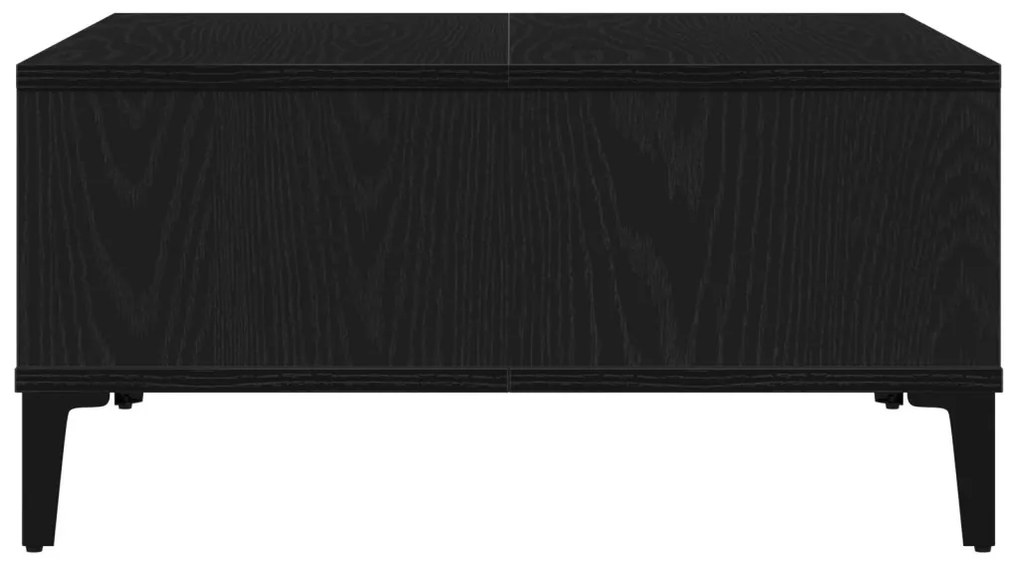 vidaXL Dohányzóasztal Fekete tölgy 60 x 60 x 30 cm