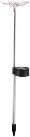 Globo 33949-4 Solar leszúrható színváltós műanyag pillangó, IP44, akkumullátorral: 40mAh 1,2 V, HxSZxM:60x70x420mm, tartozék: 1xLED 0,06W 3V, 4db/szett