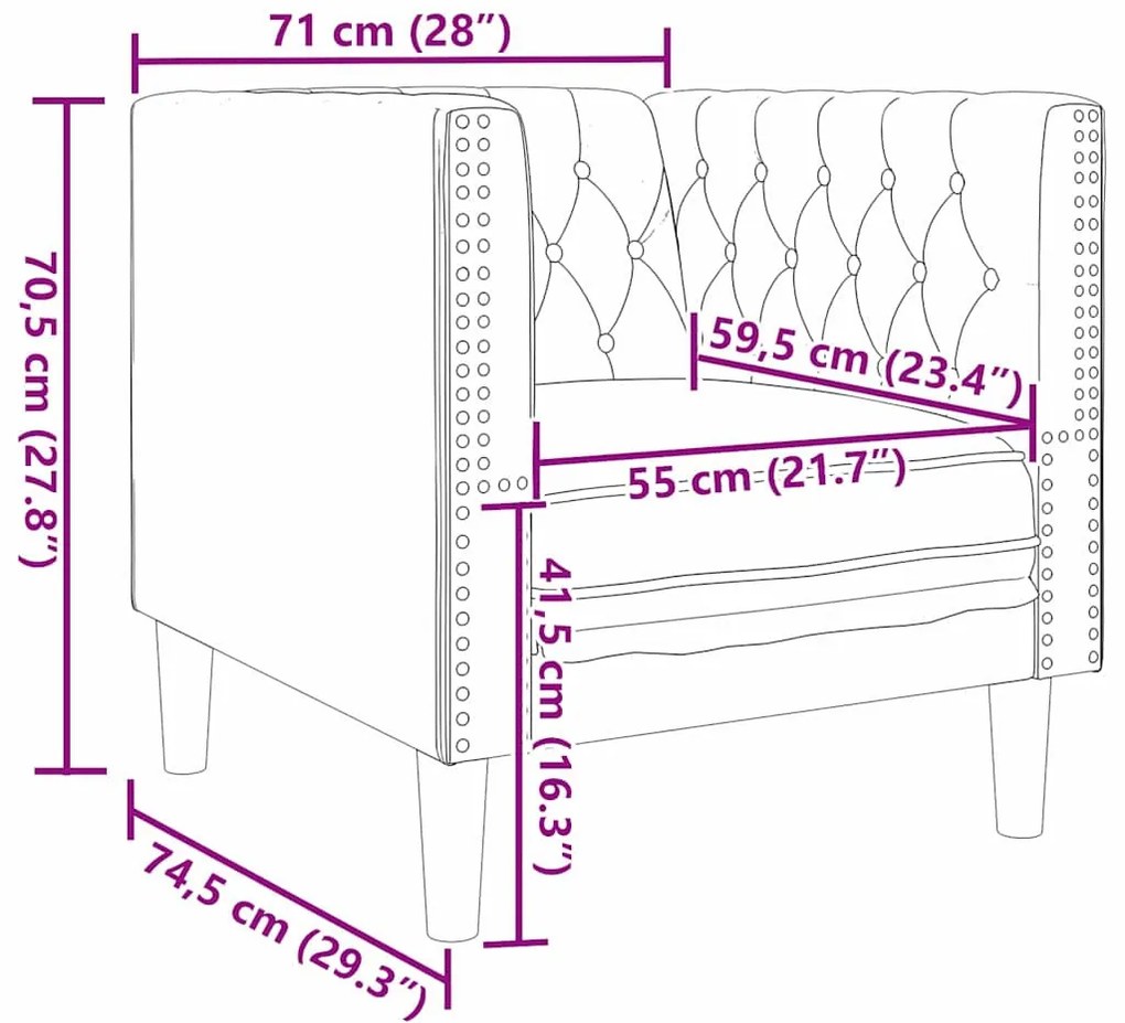 Kanapé Szett 3 pcs Fekete 194 x 74.5 x 70.5 cm Műbőr