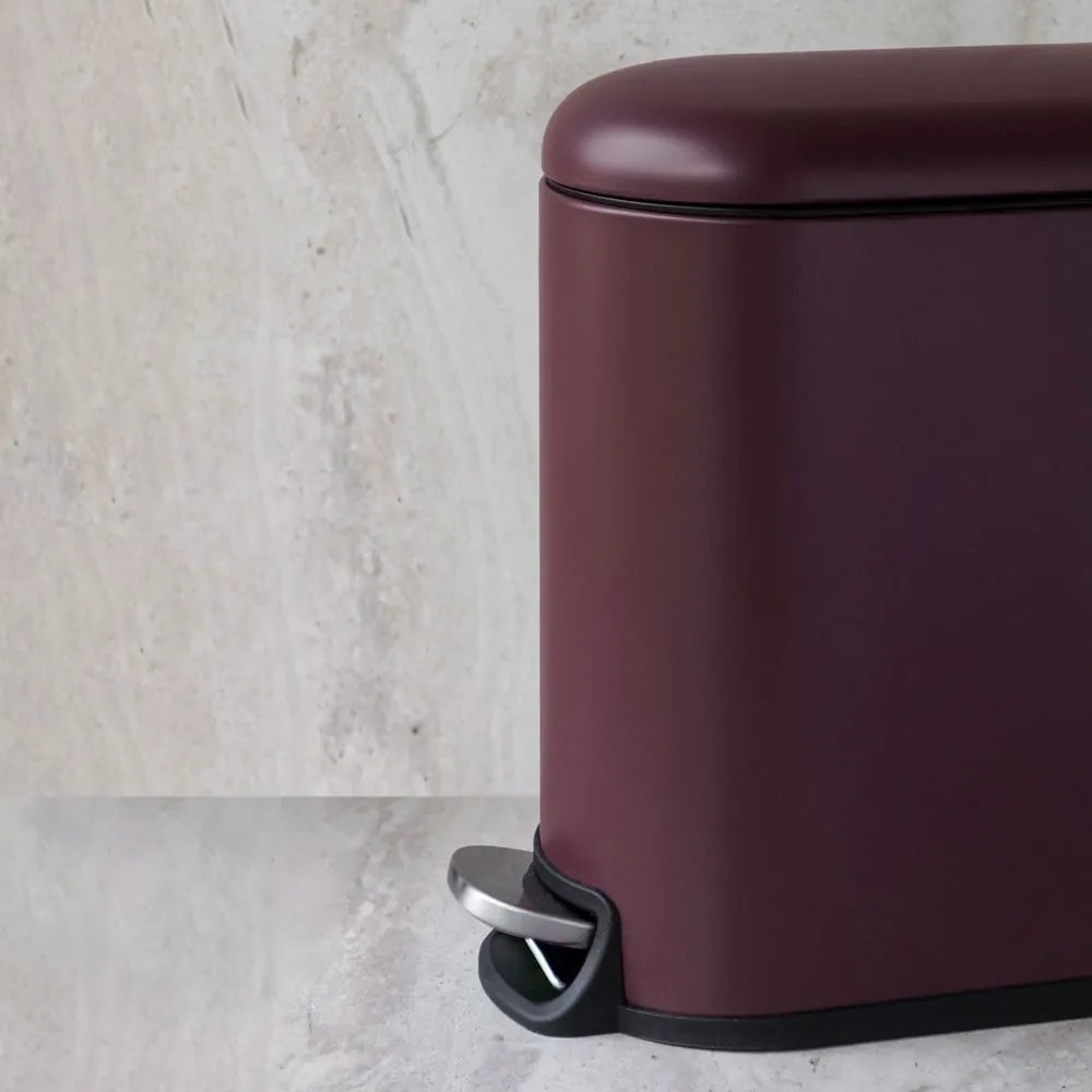 Sötétlila fém pedálos szemetes 5 l Mini Walther – Mette Ditmer Denmark