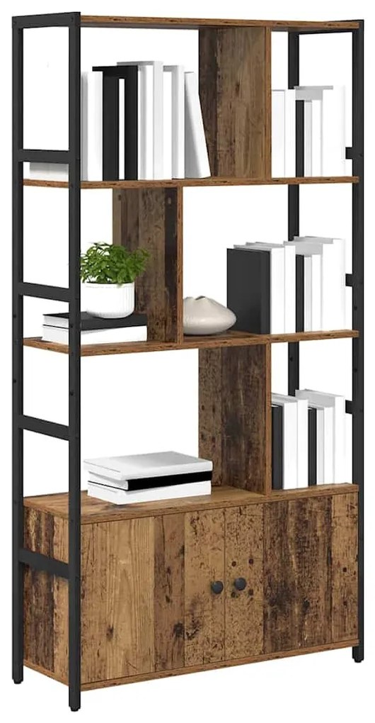 Könyvespolc Régi fa 80 x 30 x 155.5 cm Faanyag