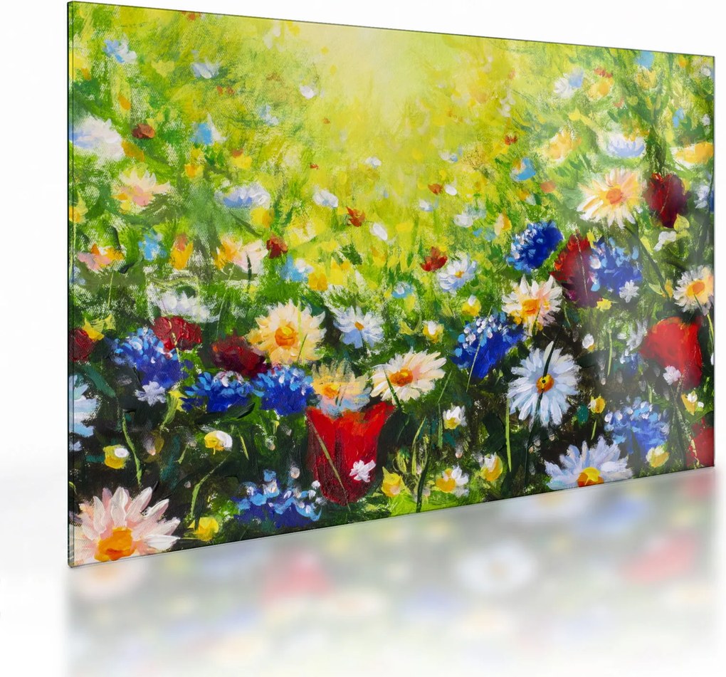 Vadvirágok képe (üvegen) (70x50 cm)