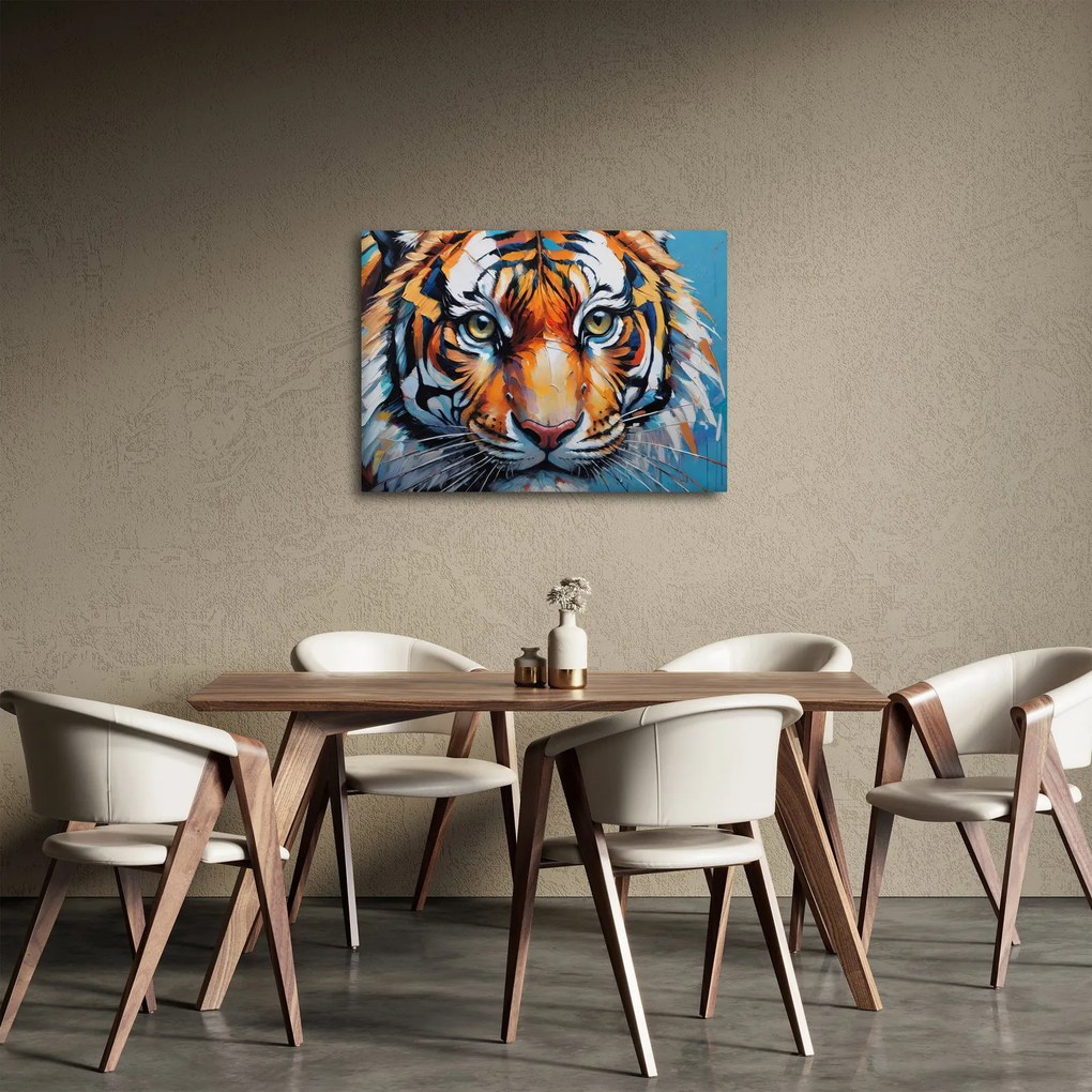 Kép - Tigris látképe, festmény (70x50 cm)