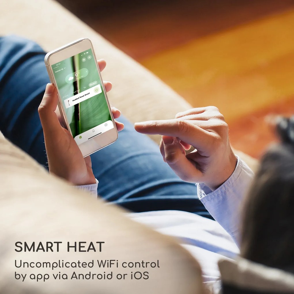 Blumfeldt Heatbell Celling Smart, infravörös terasz hősugárzó, IPX4, 800/1200/2000 W, outdoor