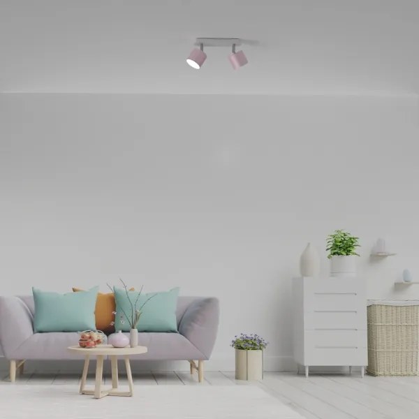 Spotlámpa DIXIE 2xGX53/11W/230V rózsaszín