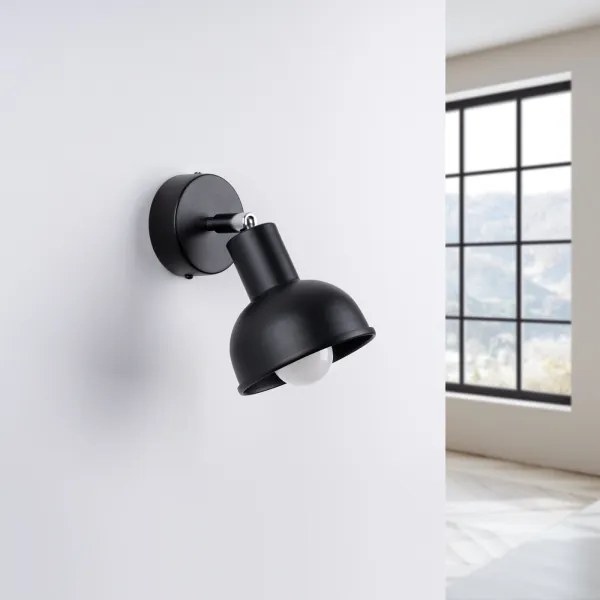 Sollux SL.1316 - Fali spotlámpa ELBA 1xE27/15W/230V fekete