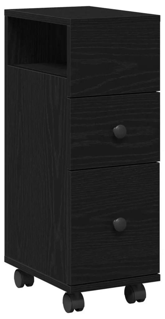 Keskeny Fürdőszoba Szekrény Musta tammi 33 x 23 x 65 cm Faanyag