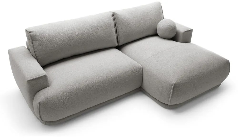 Sarokkanapé Dita mini (J) (világosszürke + fekete). 1100326