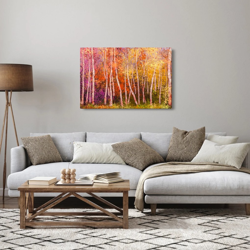 Egy kép egy színes erdőről (90x60 cm)