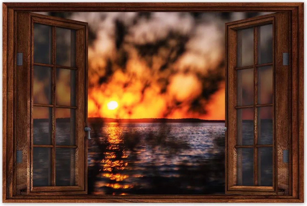 Poszterek 90x60 Tenger naplemente