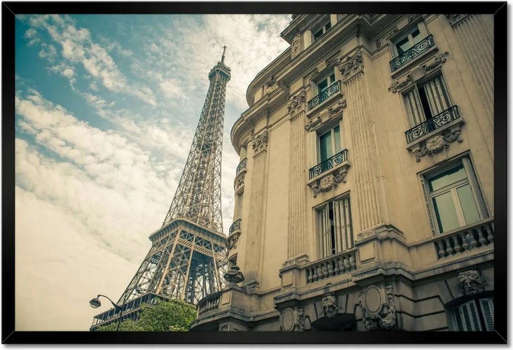 Poszterek keretben 60x40 Eiffel-torony