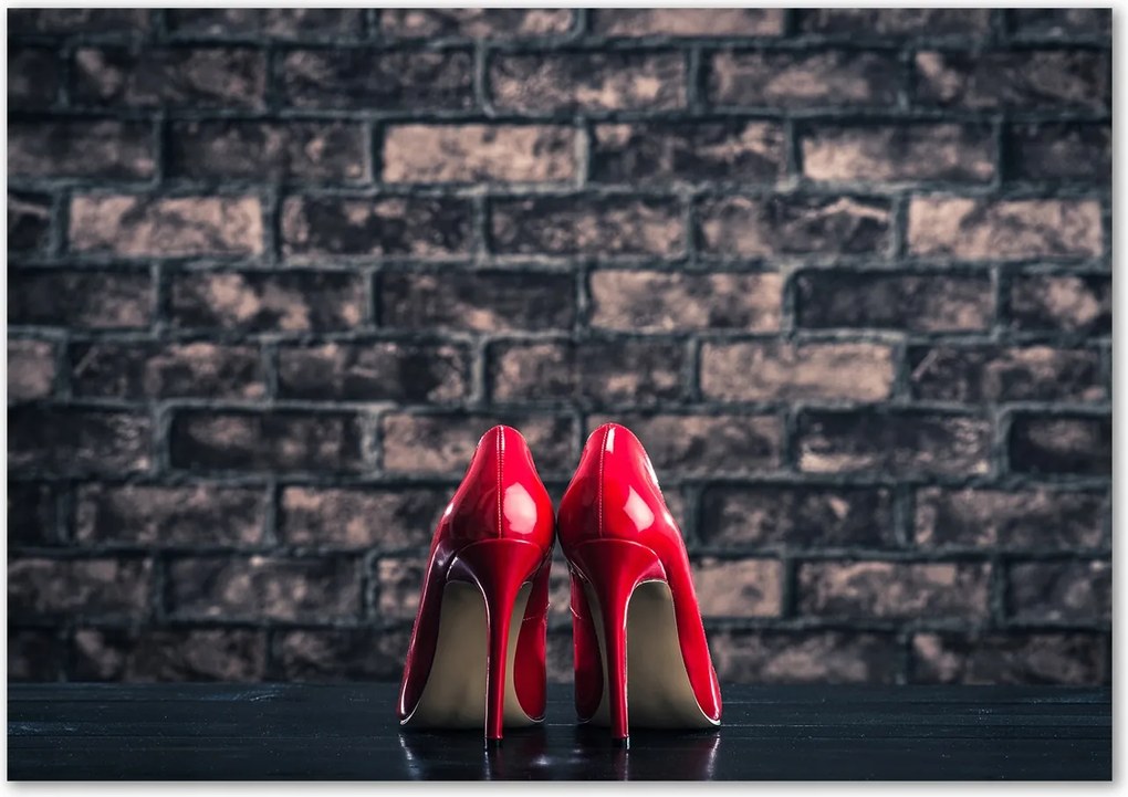 Üveg falpanel Piros gombostűk Ragasztó Ingyenes