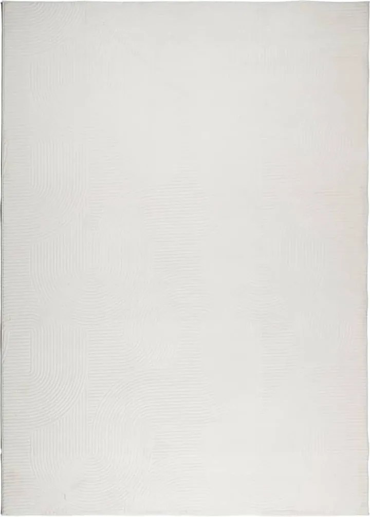 vidaXL IZA krémszínű rövid szálú skandináv stílusú szőnyeg 240x340 cm