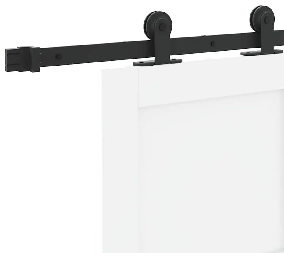 Tolóajtó Szett Fehér és fekete 83 x 202 cm