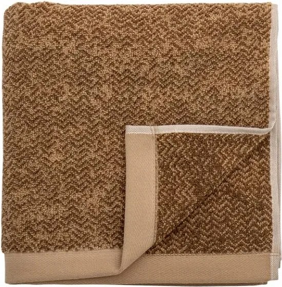 Bloomingville Kahla Fürdőszobai törölköző 100x50 cm Barna