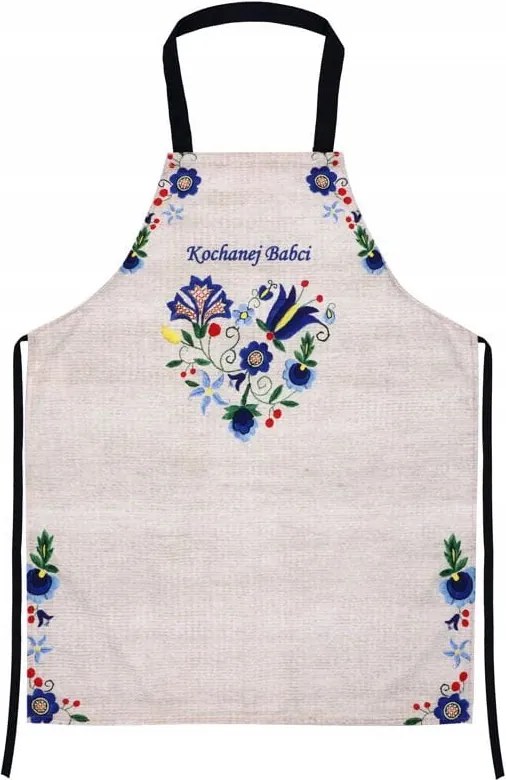 Népi Konyhai Kötény Nagyinak Kasub Minták