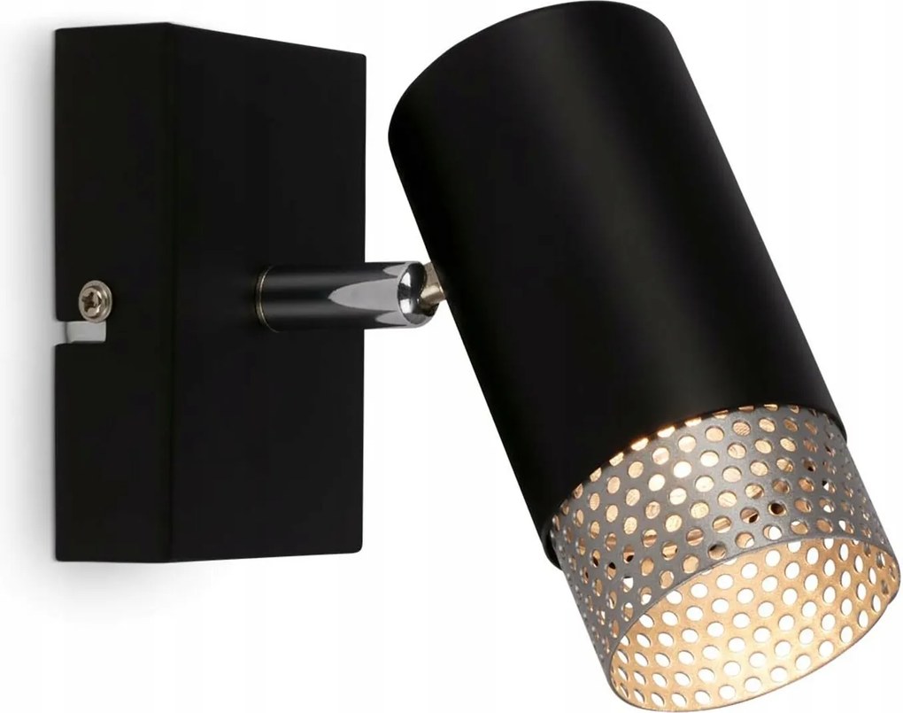 Briloner fali lámpa Spot 14,5 cm, 1x GU10, fekete, forgatható