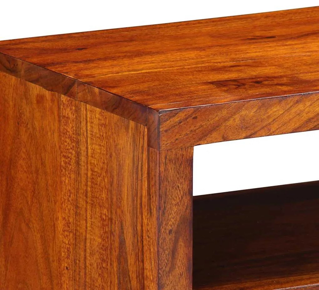 tömör akácfa többszínű TV-szekrény 110x30x40