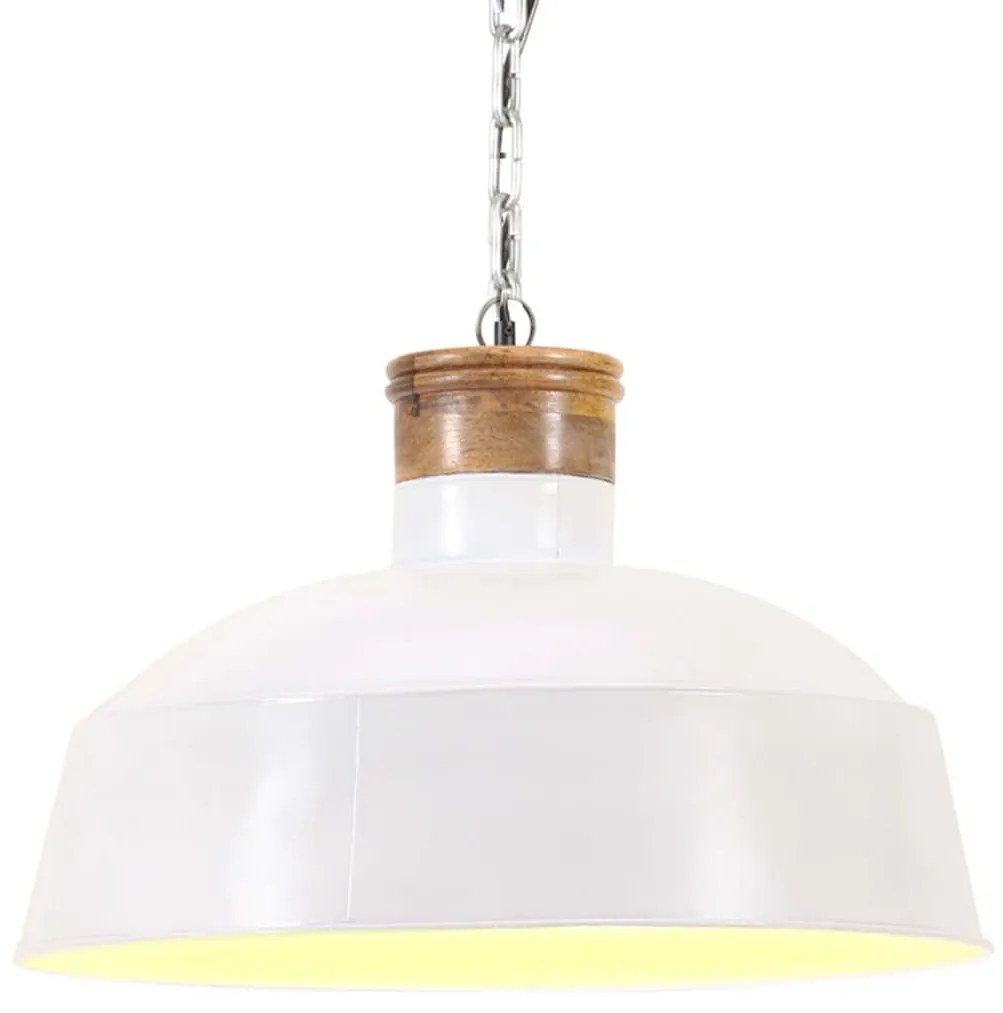 fehér ipari függőlámpa 58 cm E27
