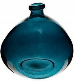 Recyc Üvegváza 22cm boho Kék