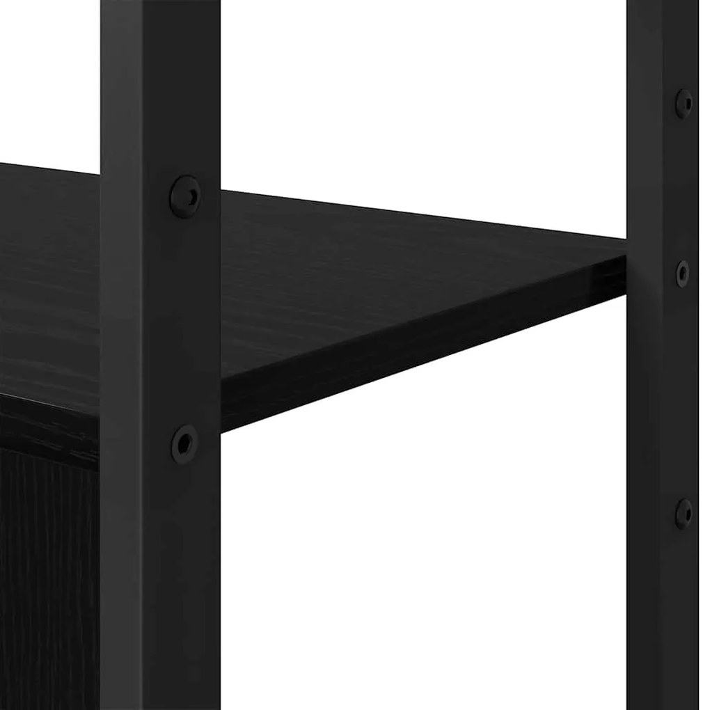 Könyvespolc Musta tammi 80 x 30 x 155.5 cm Faanyag